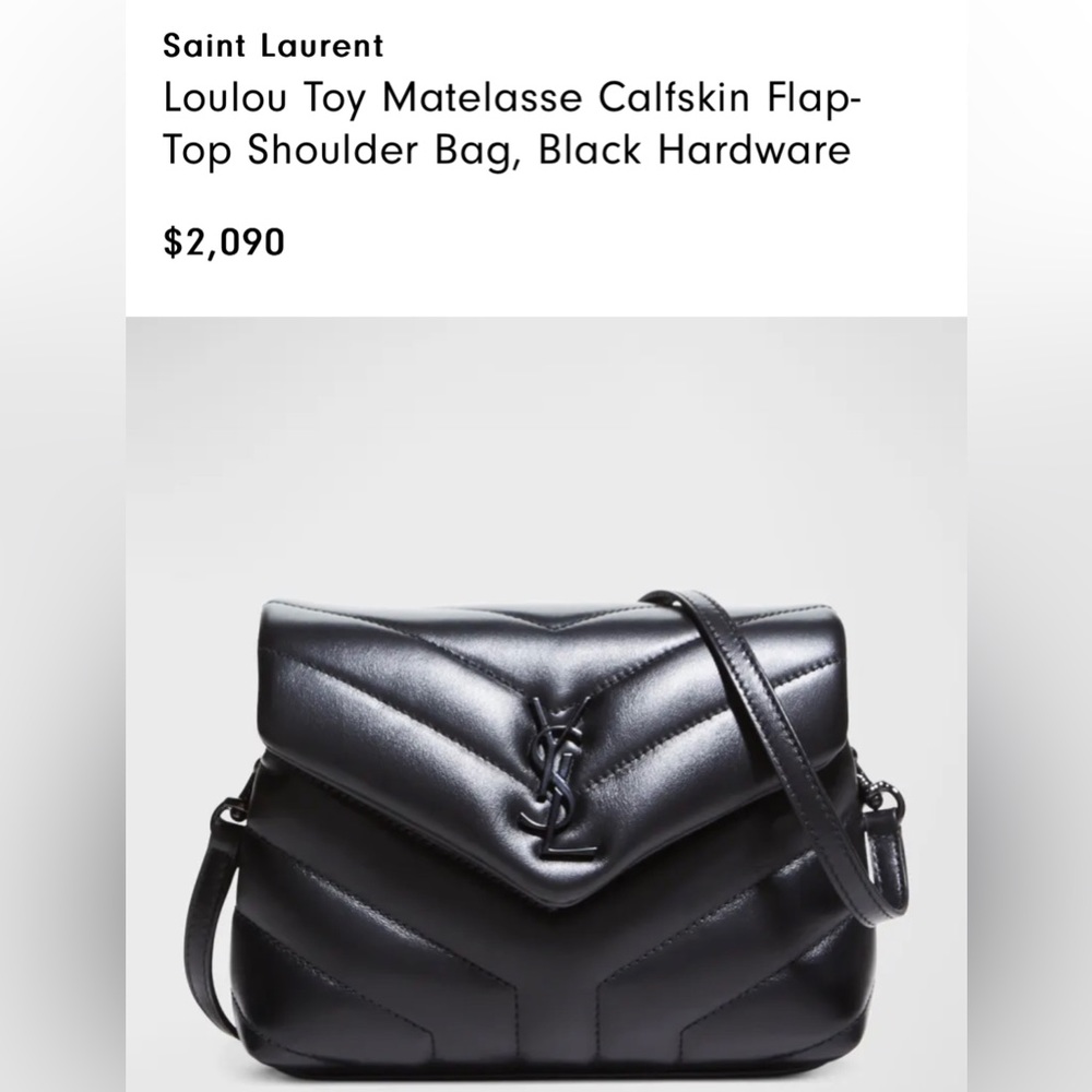 Authentic Saint Laurent (YSL) Loulou Toy Matalesse
